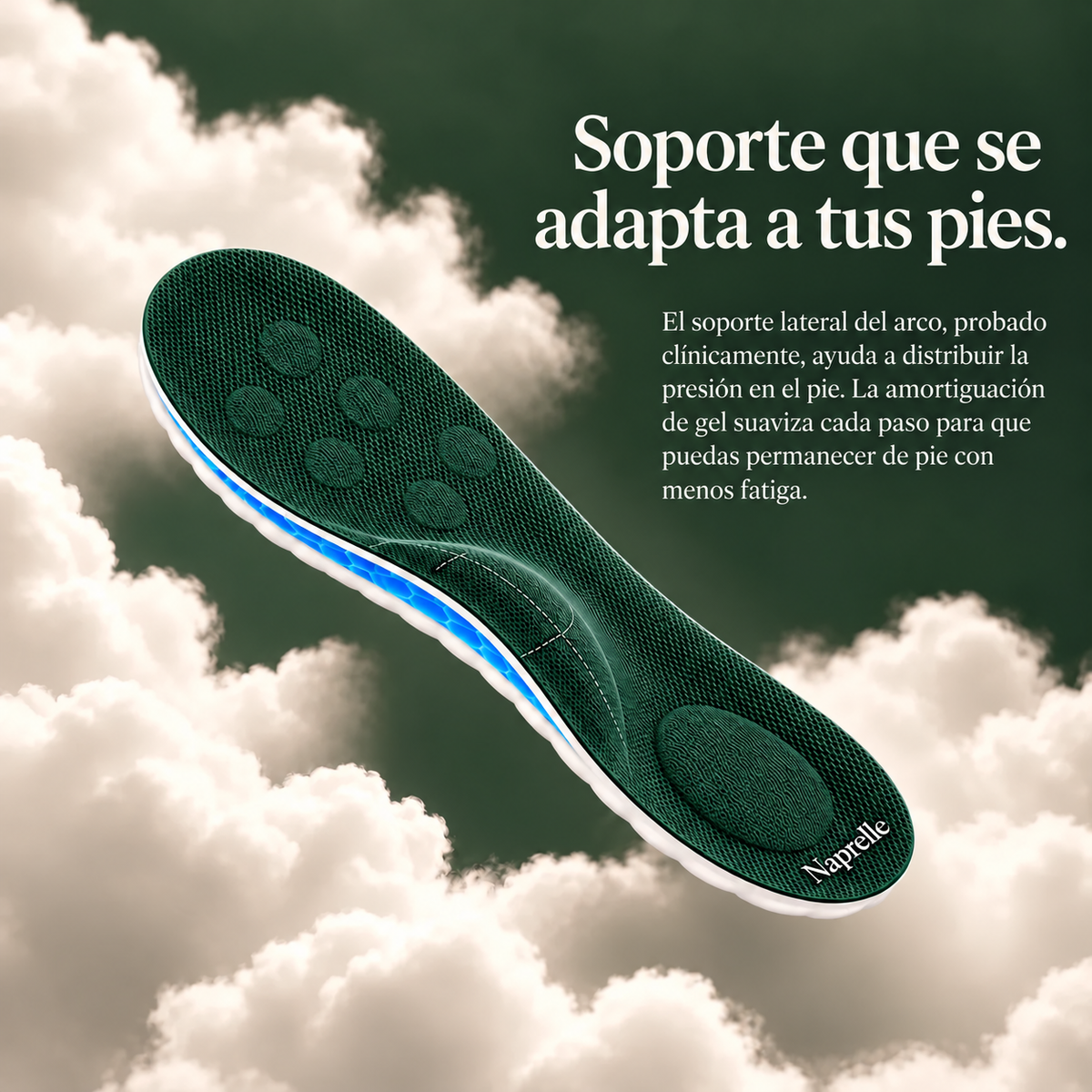 Tecnología de soporte del arco de Naprelle con amortiguación y nubes suaves