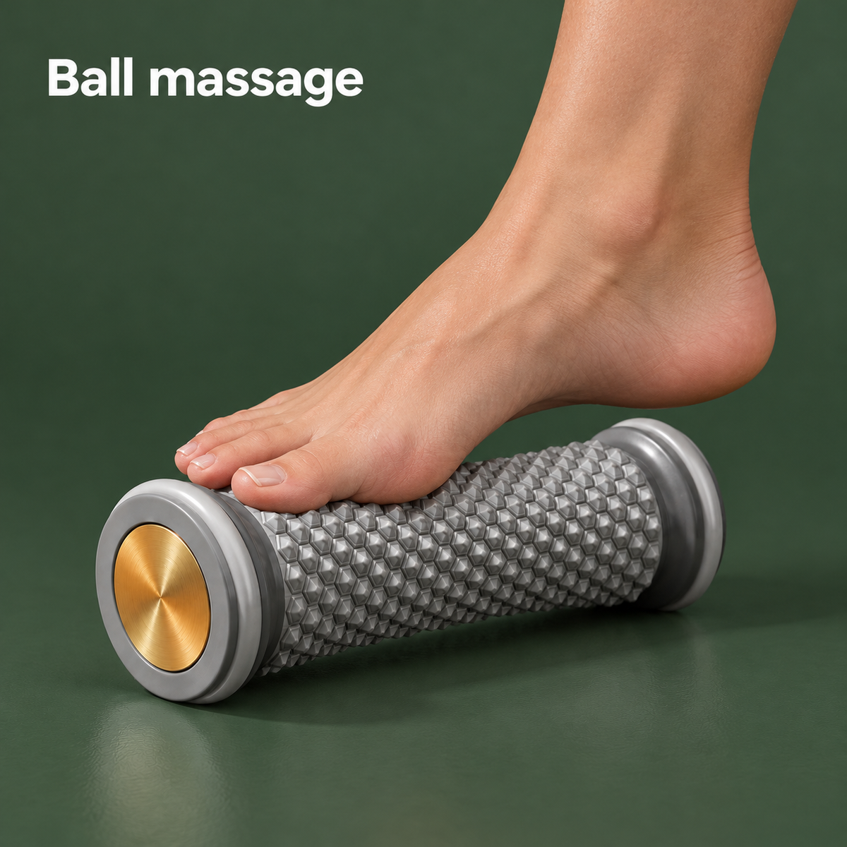 Naprelle massage roller under the ball of the foot