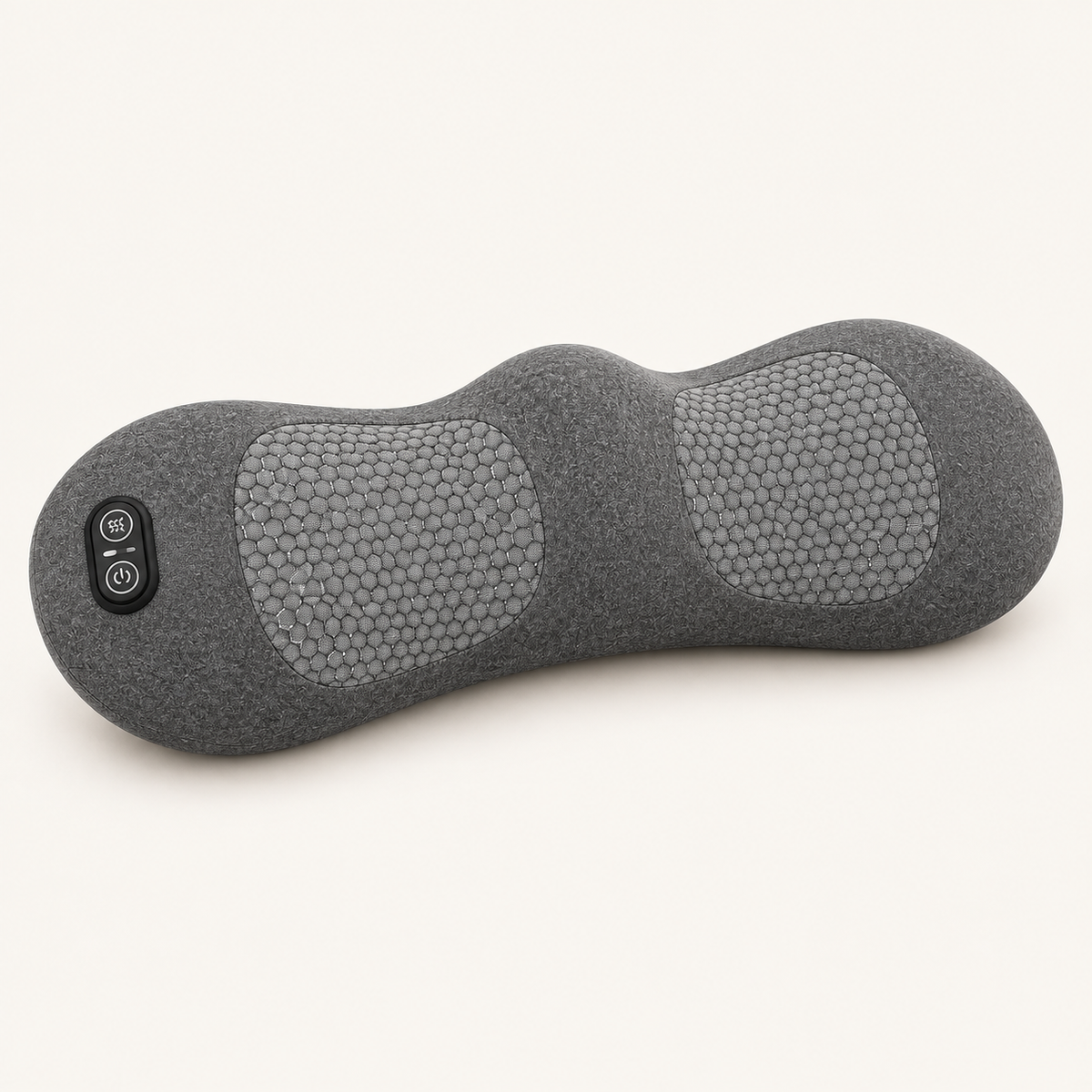 CarryEase Back Massager in matching gray fabric