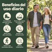 Beneficios del uso diario junto a una pareja que camina al aire libre